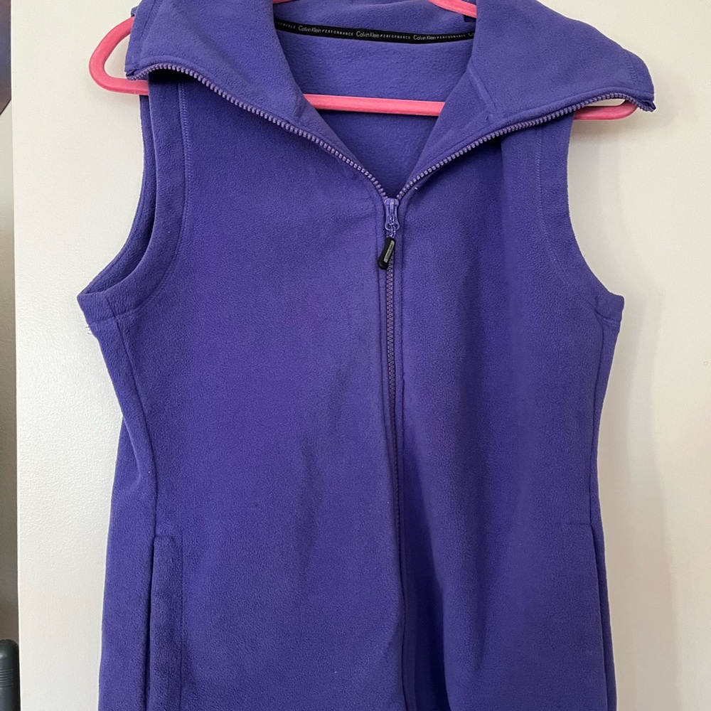 Calvin Klein Performance Purple Fleece Vest